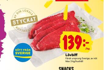 City Gross Lövbiff erbjuda