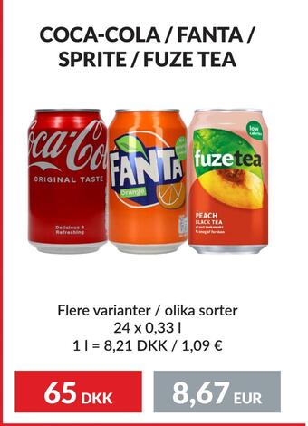 Nielsen Discount Coca-cola / fanta / sprite / fuze tea erbjuda
