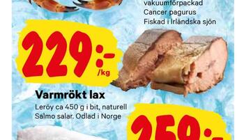City Gross Varmrökt lax erbjuda