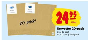 City Gross Servetter 20-pack erbjuda