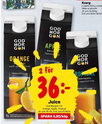 City Gross Juice erbjuda