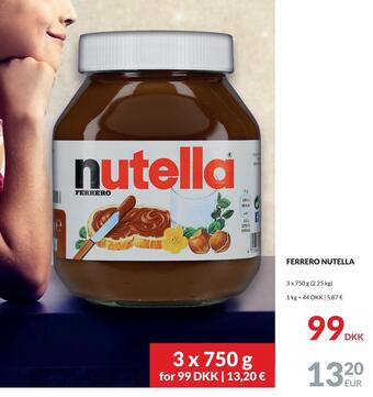Nielsen Discount Ferrero nutella erbjuda