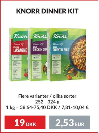 Knorr dinner kit