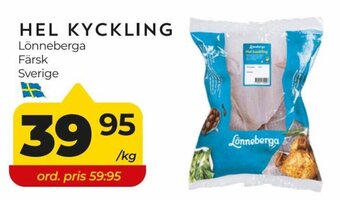 Matrix Butikerna HEL KYCKLING Lönneberga erbjuda