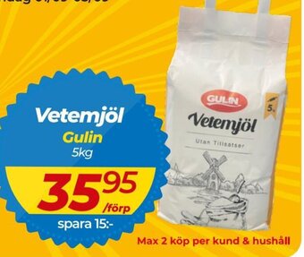 Matrix Butikerna Vetemjöl Gulin 5kg erbjuda