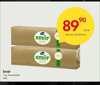 Snabbgross Smör Valio erbjuda