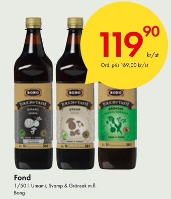 Fond 1/50 l. Umami, Svamp & Grönsak m.fl. Bong