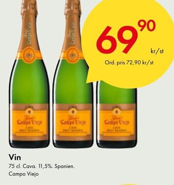 Snabbgross Vin 75 cl. Cava. 11,5%. Spanien. Campo Viejo erbjuda