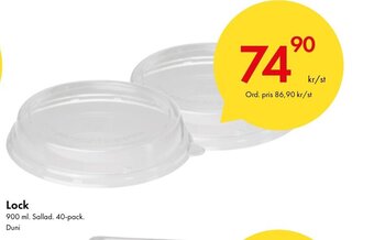 Snabbgross Lock 900 ml. Sallad. 40-pack. erbjuda