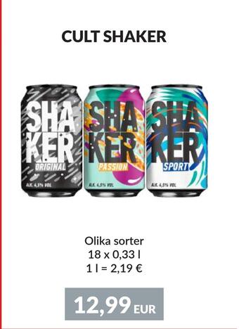 Nielsen Discount Cult shaker erbjuda