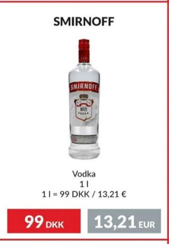 Nielsen Discount Smirnoff vodka erbjuda