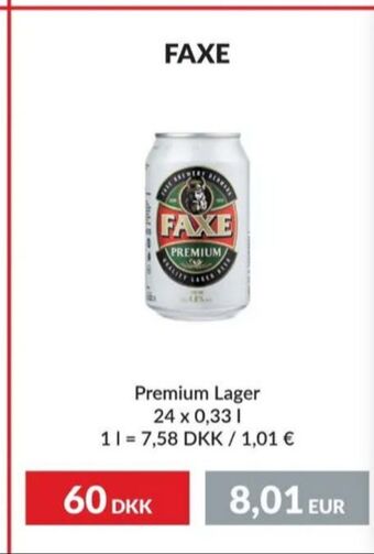 Nielsen Discount Faxe premium öl erbjuda