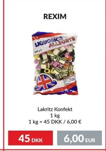 Nielsen Discount Rexim lakritskonfekt erbjuda