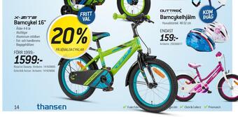 thansen Barncykel 16 erbjuda