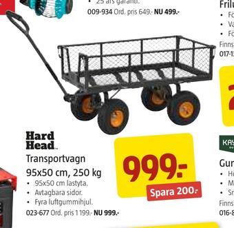 Jula Transportvagn 95x50 cm, 250 kg erbjuda