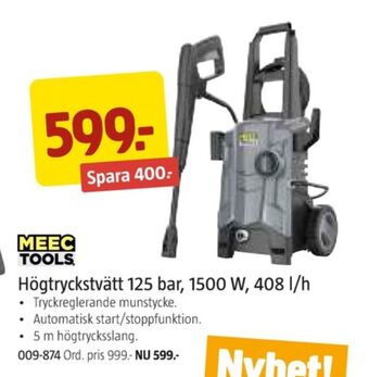 Jula Meec tools högtryckstvätt erbjuda