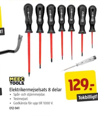 Jula Meec tools skruvmejslar erbjuda