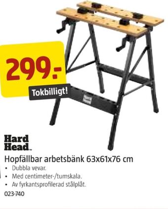 Jula Hard head arbetsbock erbjuda