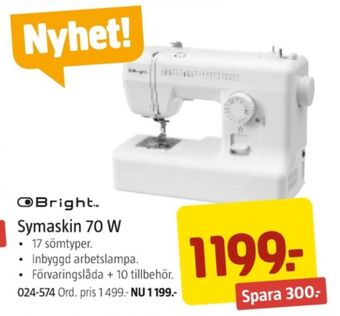 Jula Bright lightning symaskin erbjuda