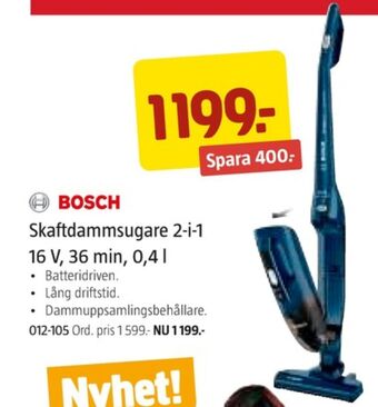 Jula Bosch dammsugare erbjuda