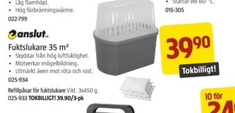 Jula Anslut fuktslukare erbjuda