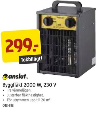 Jula Anslut byggfläkt erbjuda