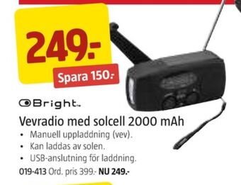 Jula Bright lightning radio erbjuda