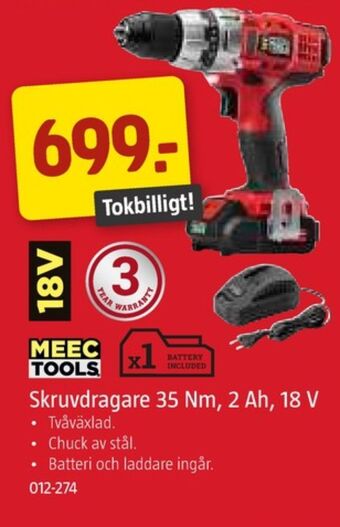 Jula Meec tools borr- och skruvdragere erbjuda