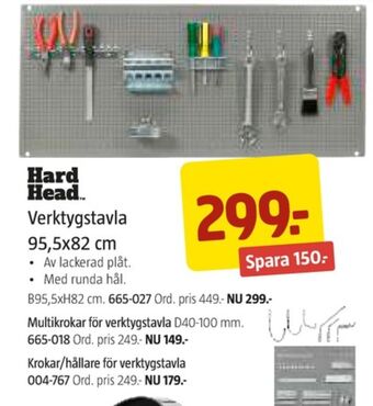Jula Hard head verktygstavla erbjuda