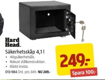 Jula Hard head värdeskåp erbjuda