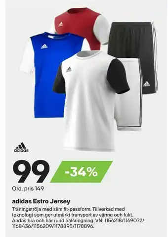 XXL adidas Estro Jersey erbjuda