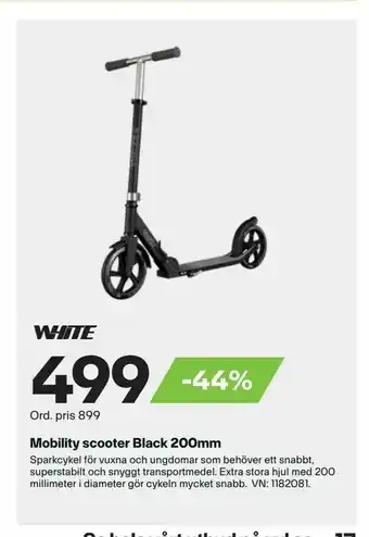 XXL Mobility scooter Black 200mm erbjuda