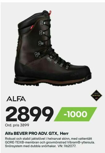 XXL Alfa bever pro adv. gtx, herr erbjuda