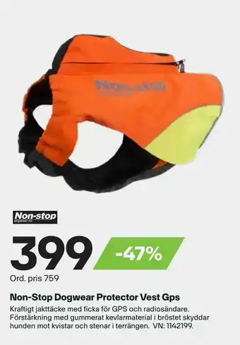 XXL Non-Stop Dogwear Protector Vest Gps erbjuda
