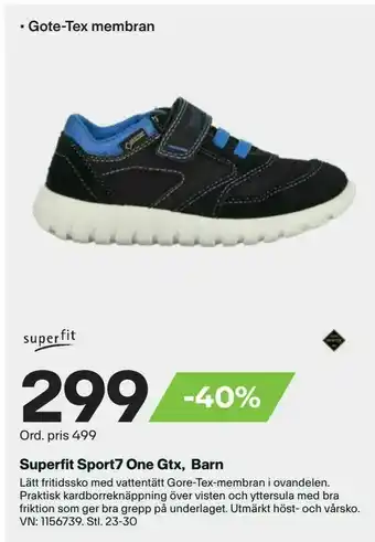 XXL Superfit Sport7 One Gtx, Barn erbjuda