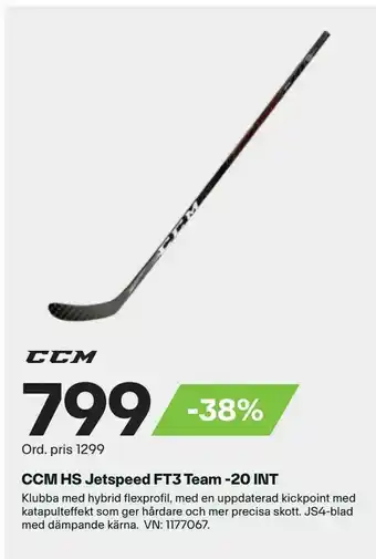 XXL CCM HS Jetspeed FT3 Team -20 INT erbjuda