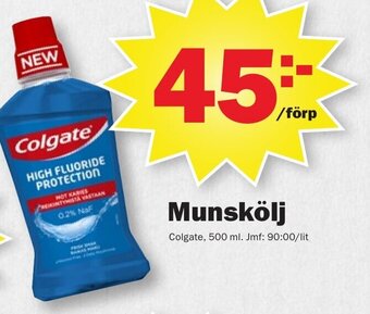 Pekås Munskölj Colgate erbjuda