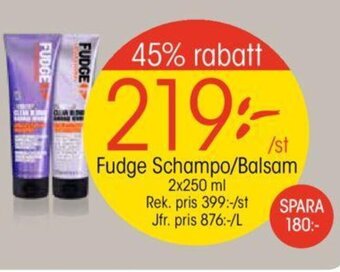 EKO Fudge Schampo/Balsam erbjuda