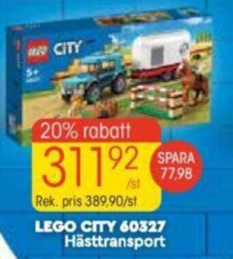 EKO LEGO CITY 60327 Hästtransport erbjuda