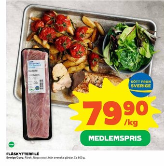 Coop Extra FLÄSKYTTERFILÉ erbjuda