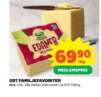 Coop Extra OST FAMILJEFAVORITER Arla erbjuda