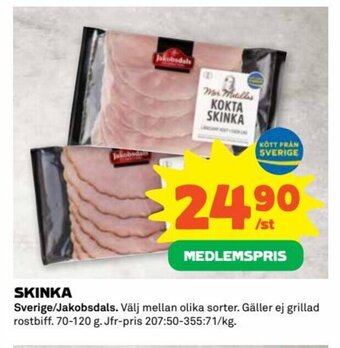 Coop Extra SKINKA erbjuda