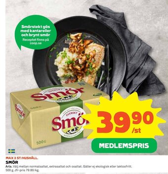Coop SMÖR erbjuda