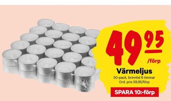 City Gross Värmeljus erbjuda