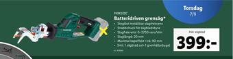 Lidl Batteridriven grensåg erbjuda
