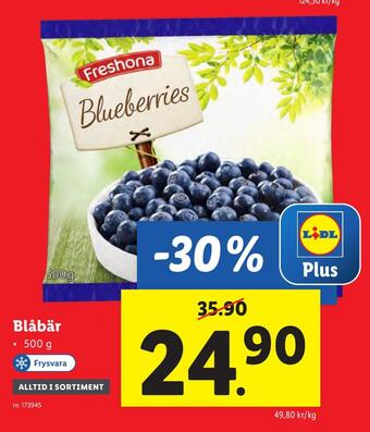 Lidl Blåbär erbjuda