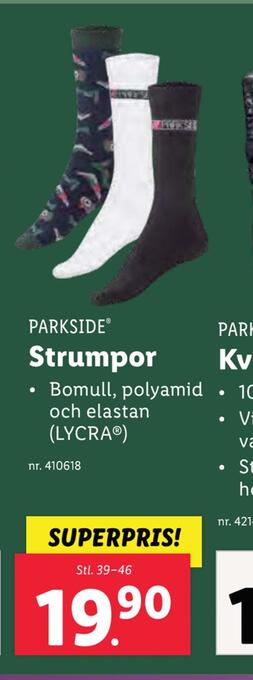 Lidl Strumpor erbjuda