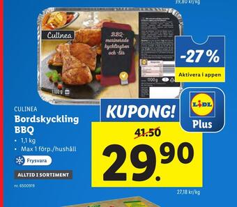 Lidl Bordskyckling bbq erbjuda