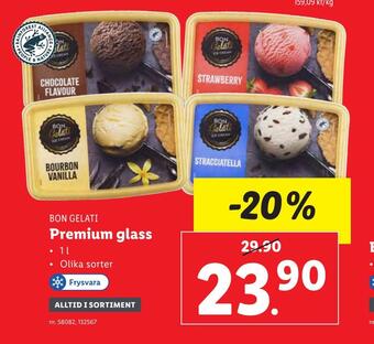 Lidl Premium glass erbjuda