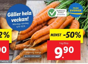 Lidl Morötter erbjuda